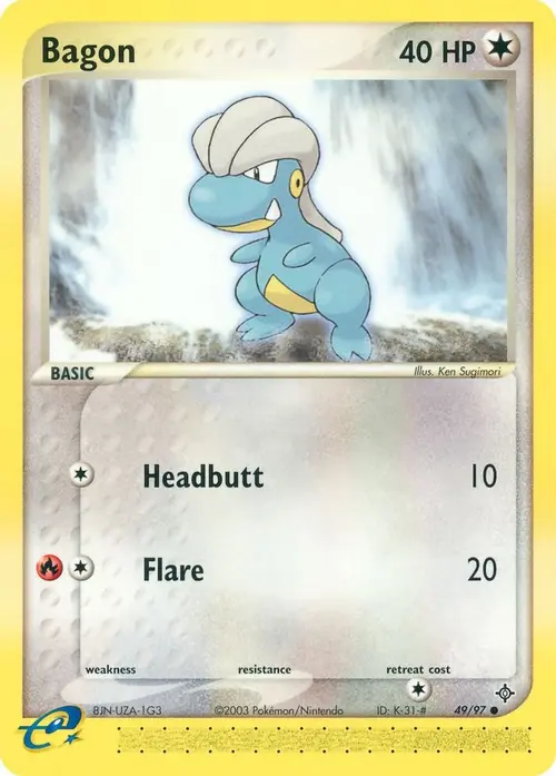 Bagon - 49/97 card art