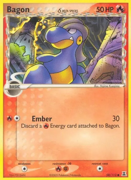 Bagon - 058/113 (Delta Species) card art