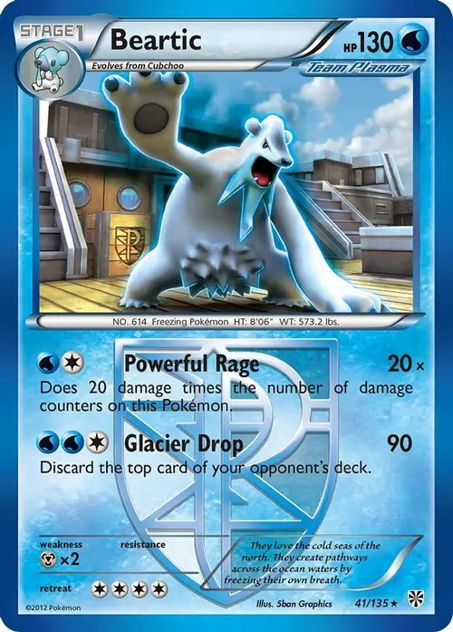 Beartic (Team Plasma) card art