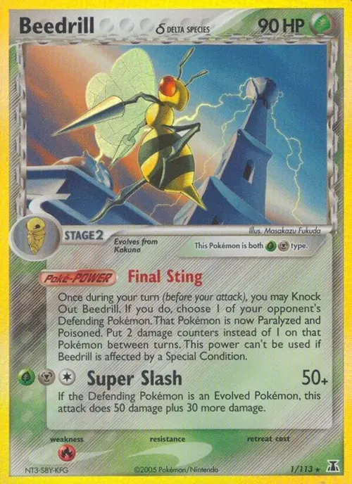 Beedrill (Delta Species) card art