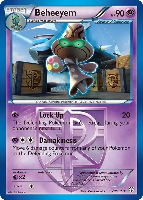 Beheeyem (Team Plasma) card art
