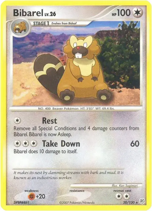 Bibarel card art