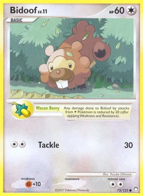 Bidoof card art