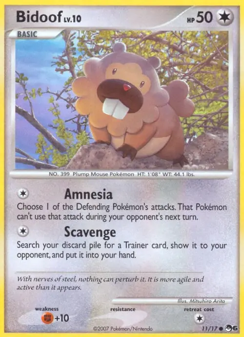 Bidoof card art