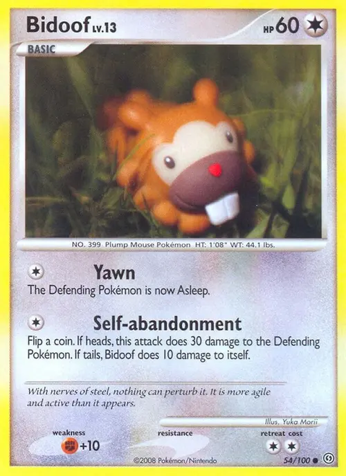 Bidoof card art