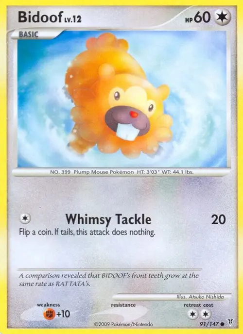 Bidoof card art