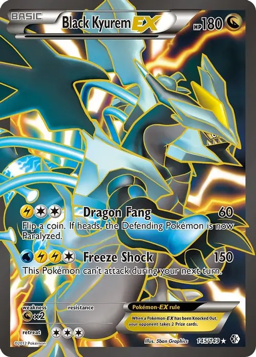 Black Kyurem EX (145 Full Art) card art