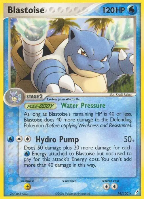 Blastoise card art