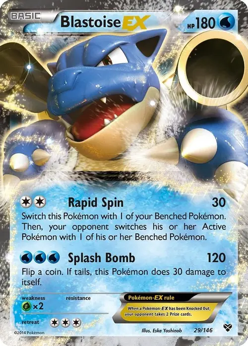 Blastoise EX card art