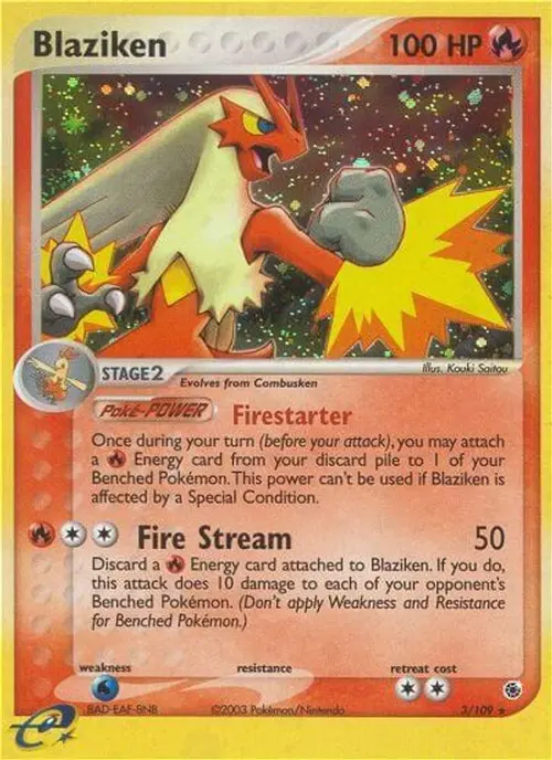 Blaziken - 3/109 card art