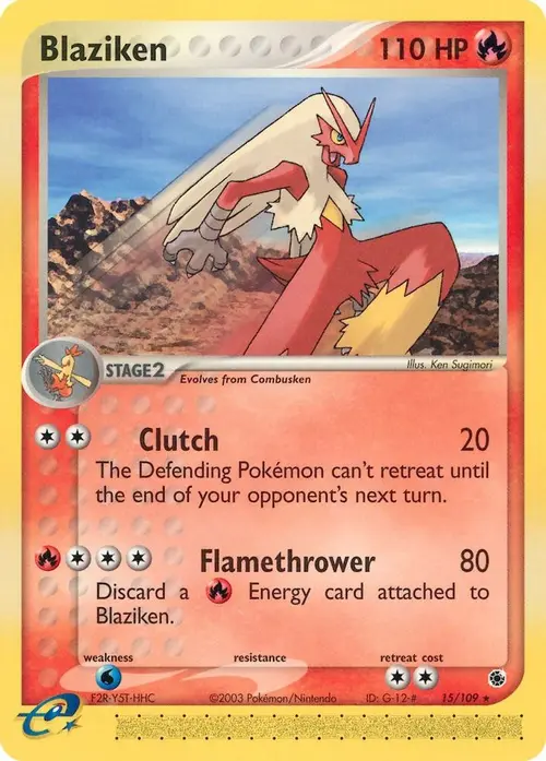 Blaziken - 15/109 card art