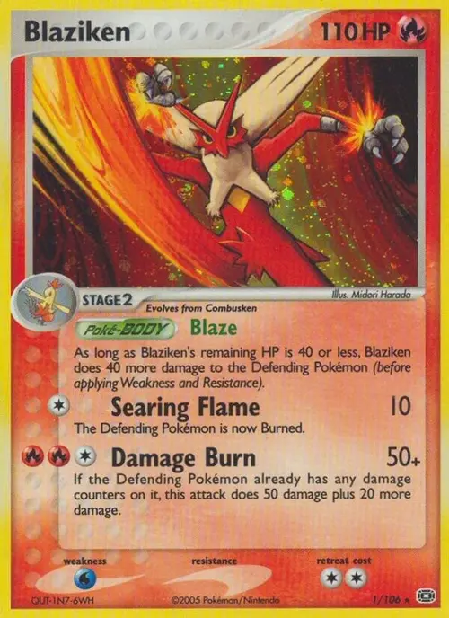 Blaziken card art