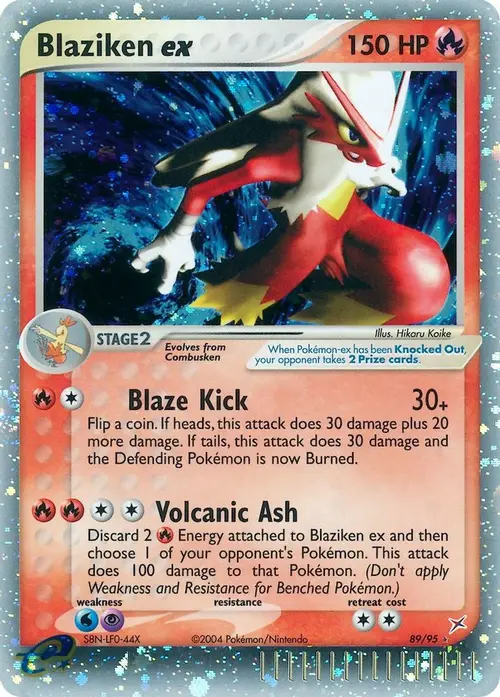Blaziken ex card art
