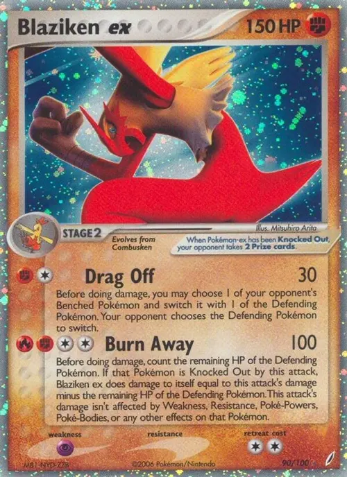 Blaziken ex card art