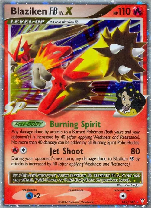 Blaziken FB Lv.X card art