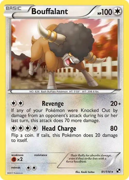 Bouffalant (91) card art