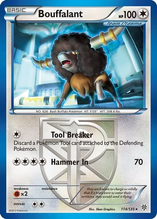 Bouffalant (Team Plasma) card art
