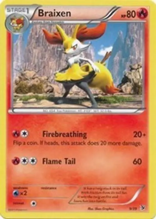 Braixen card art