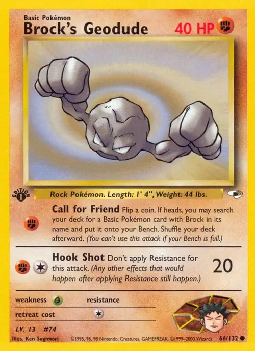 Brock's Geodude (66) card art