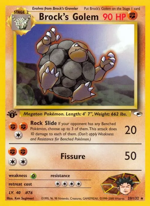 Brock's Golem card art