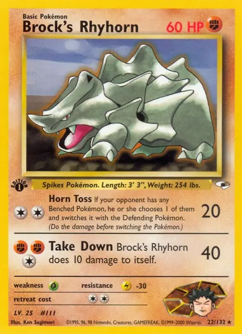 Brock's Rhyhorn (22) card art
