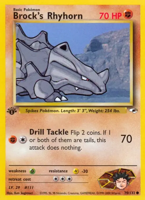 Brock's Rhyhorn (70) card art