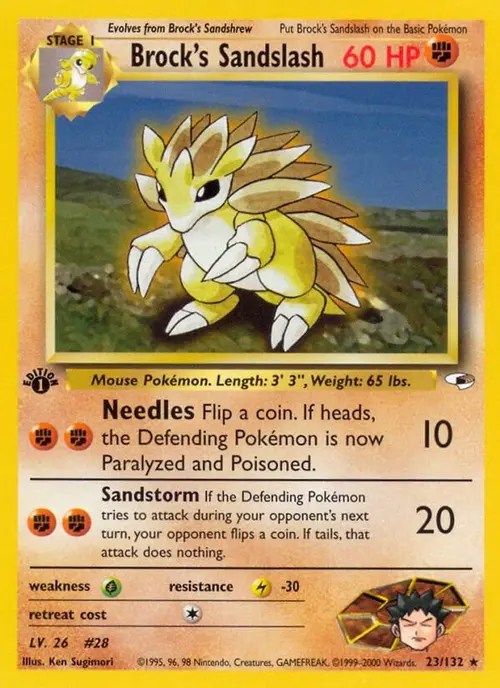 Brock's Sandslash card art