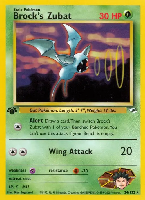 Brock's Zubat (24) card art