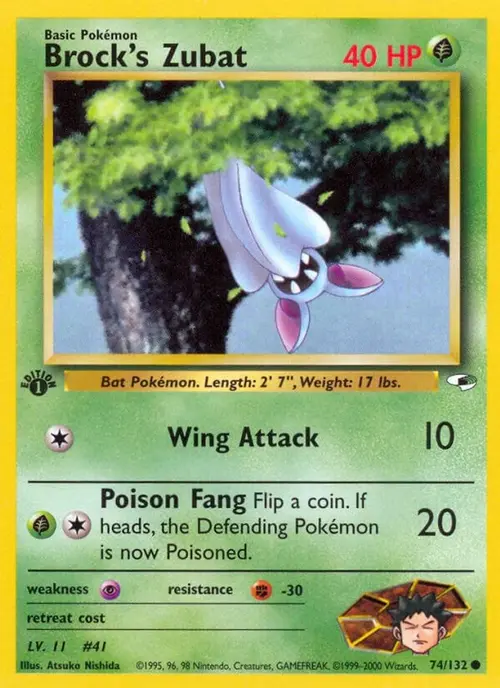 Brock's Zubat (74) card art