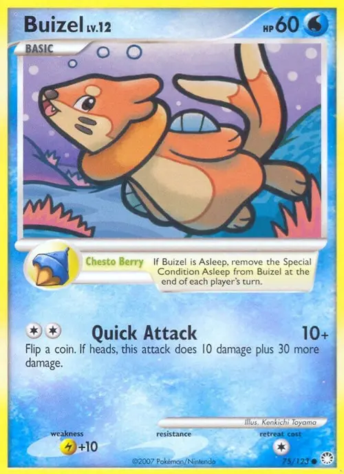 Buizel card art