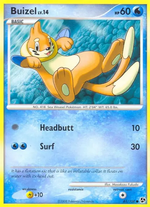 Buizel card art