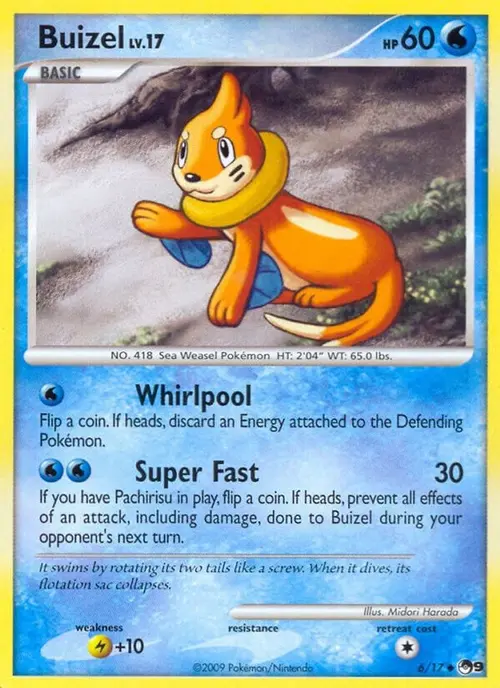 Buizel card art