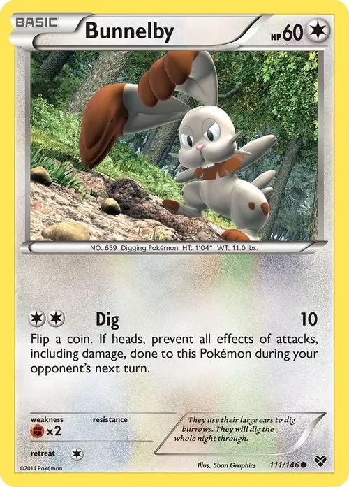 Bunnelby card art