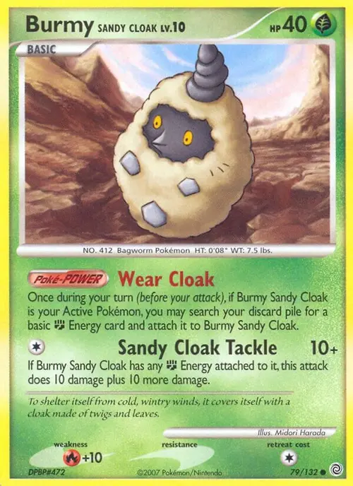 Burmy Sandy Cloak card art