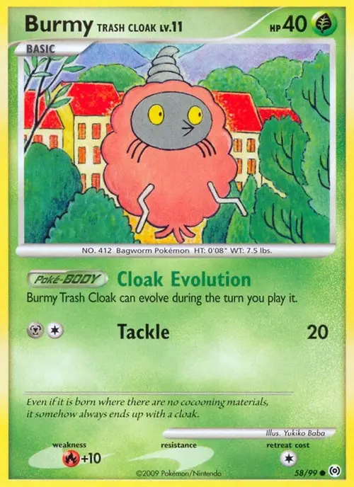 Burmy Trash Cloak card art