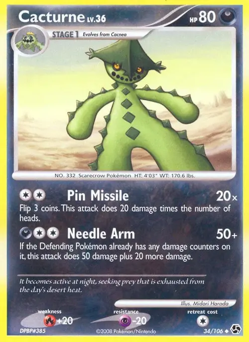 Cacturne card art