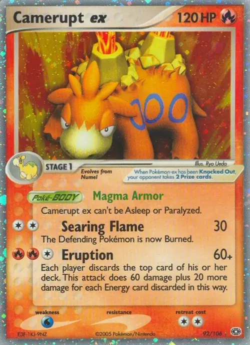 Camerupt ex card art