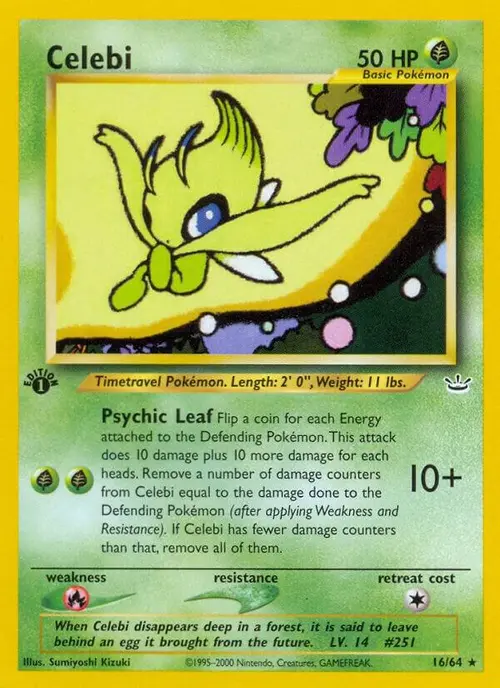 Celebi (16) card art