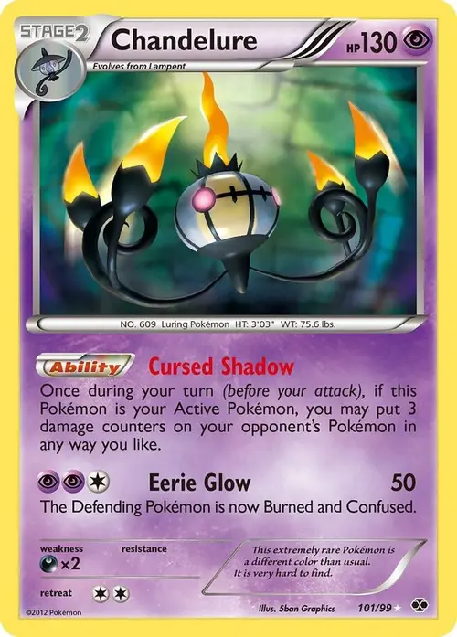 Chandelure (Secret) card art