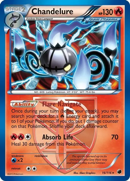 Chandelure (Team Plasma) card art
