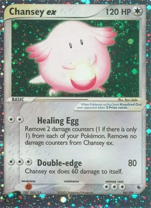 Chansey ex card art