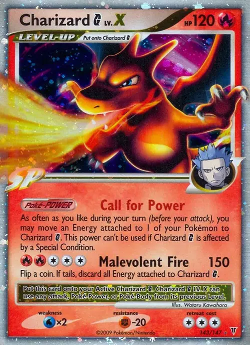Charizard G Lv.X card art