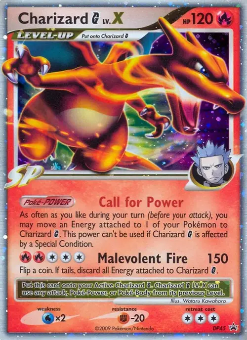 Charizard G LV.X - DP45 card art