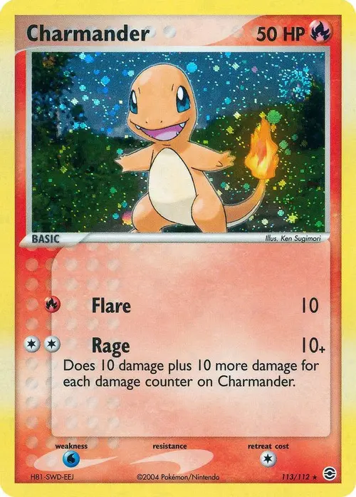 Charmander - 113/112 card art