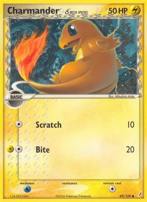Charmander (Delta Species) card art