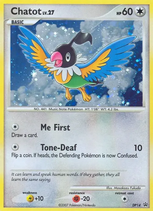 Chatot - DP14 card art