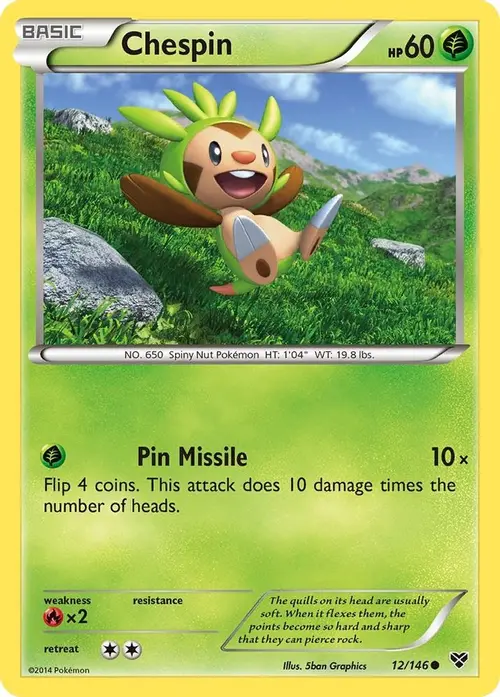 Chespin card art