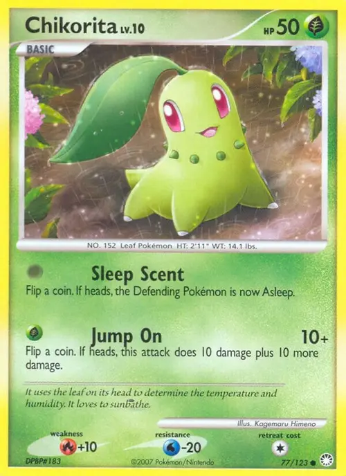 Chikorita card art