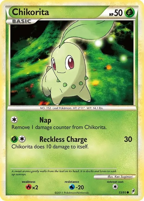 Chikorita card art