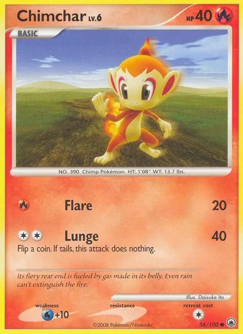 Chimchar (56) card art